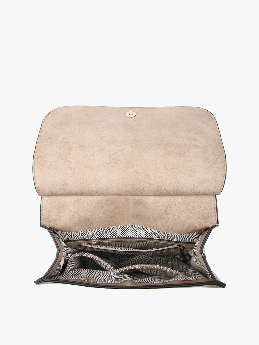 Bailey Crossbody Bag – Print Contrast Strap | Olive
