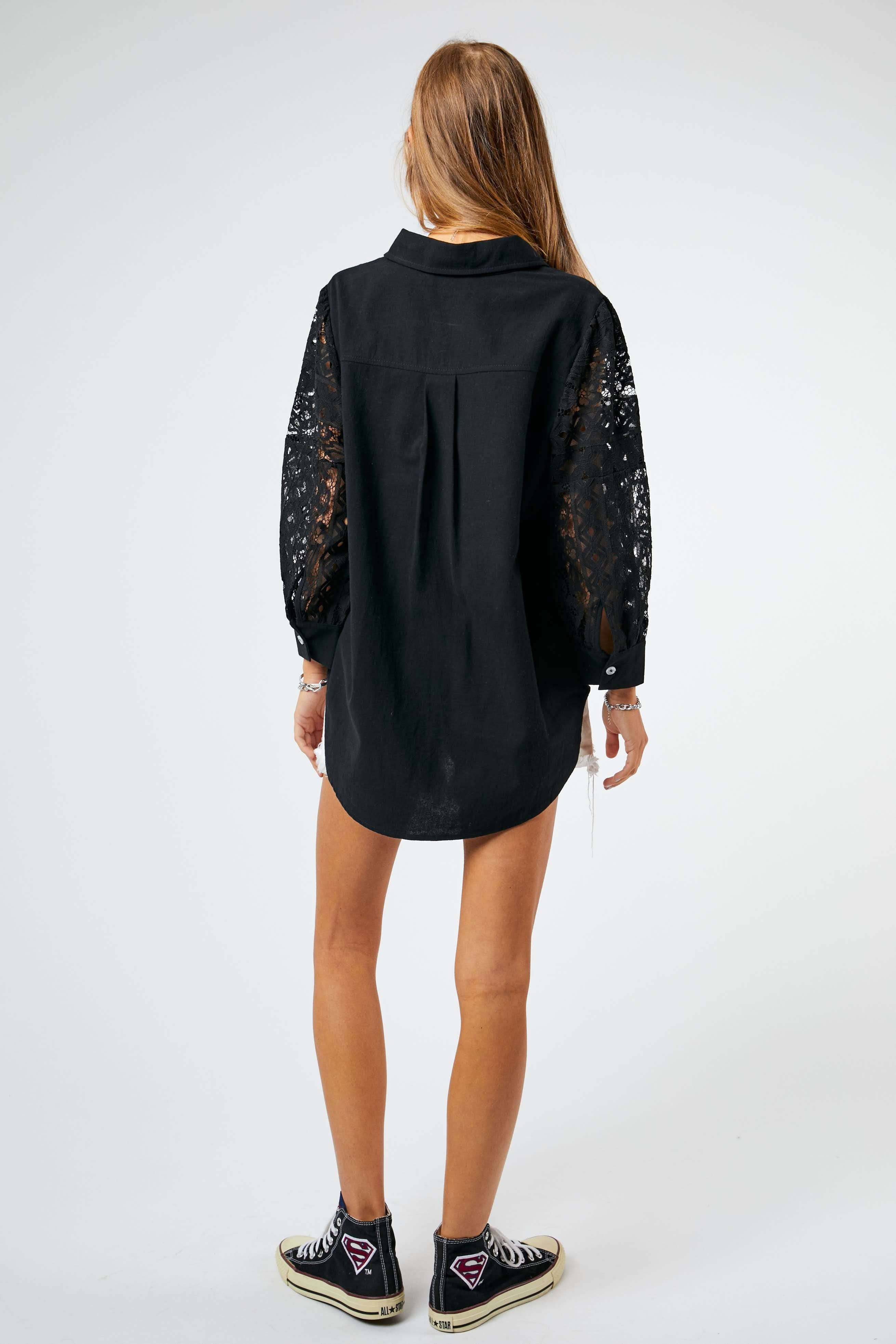 Lace Sleeve Top