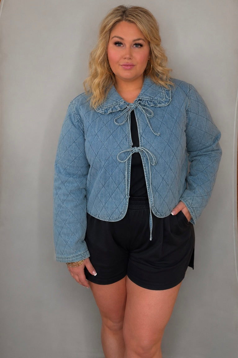 Quilted Denim Jacket