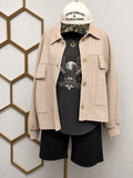Acid Wash Ash Mocha Shacket