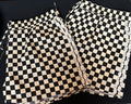 Checkered Lace Trim Shorts