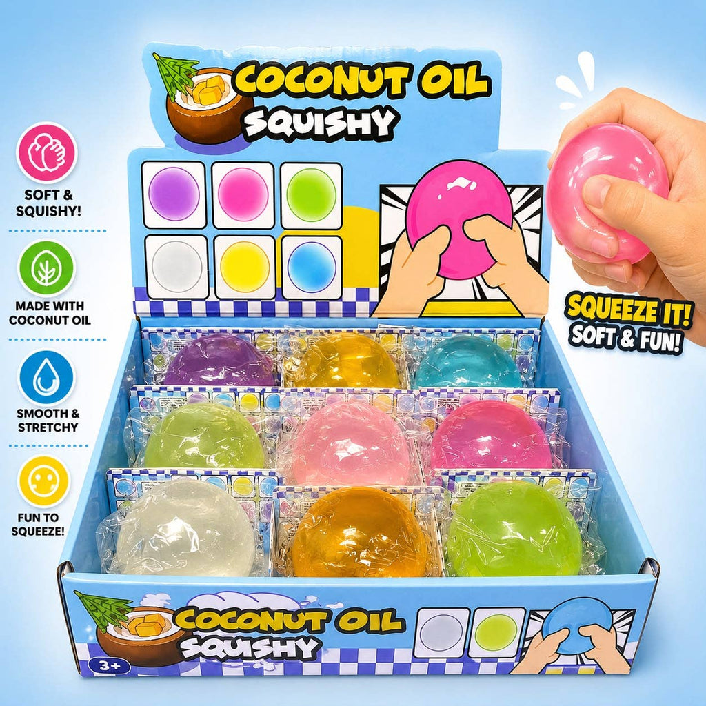 Coconut Oil Balls Squeeze Toy — Stretchy Stress Relief